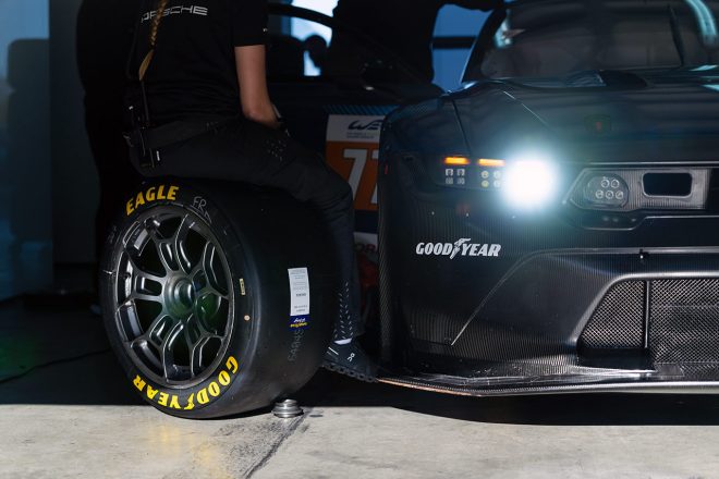 2023年11月に行われたグッドイヤーのLMGT3タイヤテストの様子