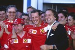 2002年フランスGP　ミハエル・シューマッハー、ルカ・ディ・モンテゼモロ、ジャン・トッド
