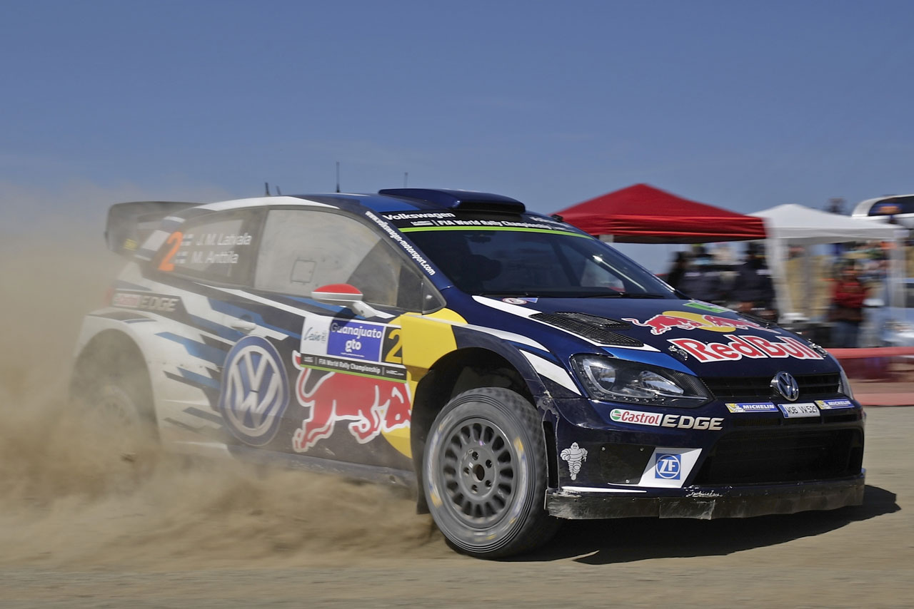 WRC第3戦で優勝したヤリ-マティ・ラトバラ（フォルクスワーゲン・ポロR WRC）