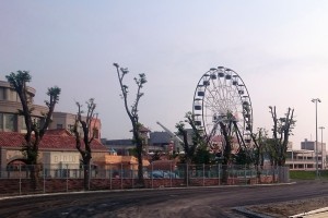 『SUZUKA CIRCUIT PARK』最終コーナーのシケイン付近。観覧車も同じ位置に設置される。