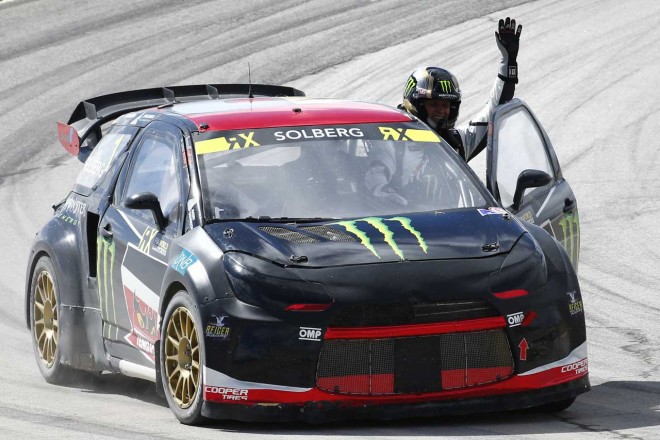 2016年WorldRX開幕戦 優勝したペター・ソルベルグ（シトロエンDS3）