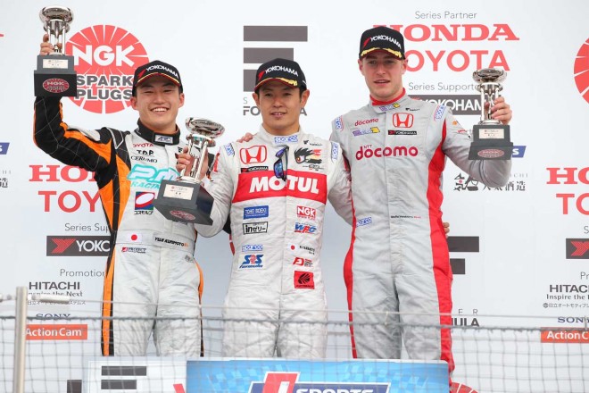 2016年スーパーフォーミュラ第1戦鈴鹿 表彰台