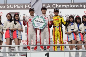 全日本F3第5戦岡山 表彰台