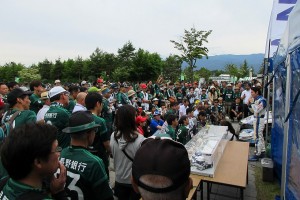 大祐のトークショーには多くの松本山雅サポーターが詰めかけた。