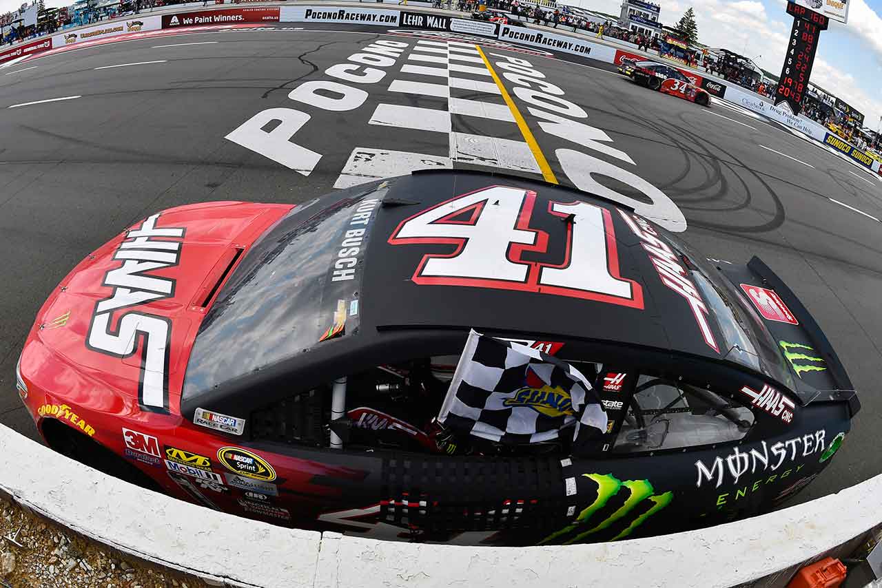 NASCAR第14戦で優勝したカート・ブッシュ（シボレーSS）