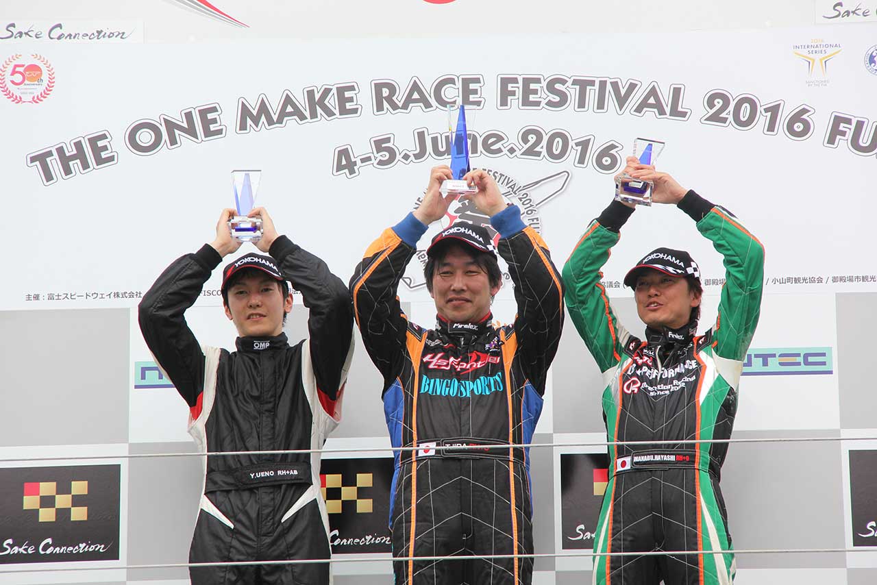 スーパーカー・レースシリーズ 第1戦富士 決勝レース　カテゴリーⅠ表彰台