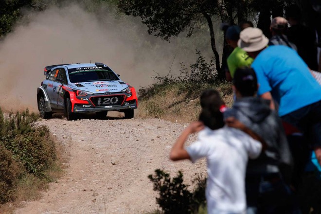 WRX第6戦イタリア ティエリー・ヌービル（ヒュンダイi20 WRC）