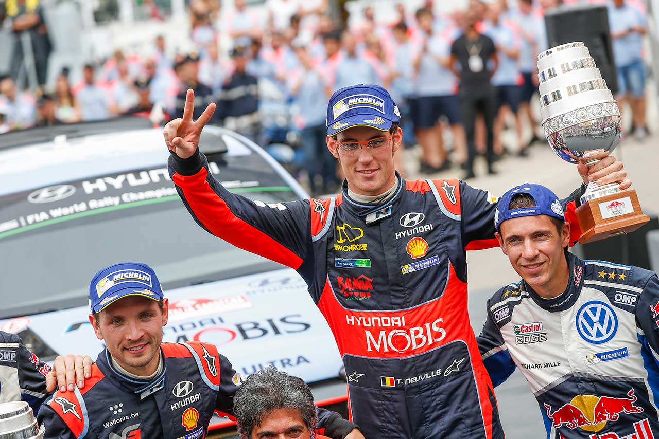 WRC第6戦イタリア ティエリー・ヌービル（ヒュンダイi20 WRC）