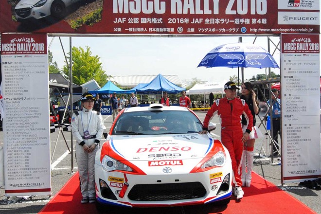 JRC第4戦福島 出走規定を満たせず、競技に参加できなかったヘイキ・コバライネン／北川紗衣（トヨタ86 R3）