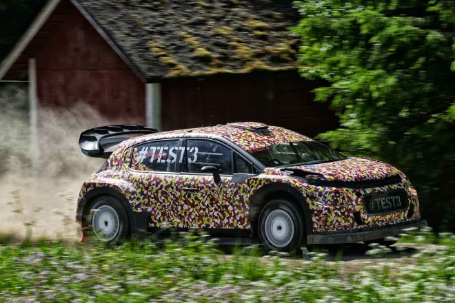 フィンランドでテストされたシトロエンC3 WRC