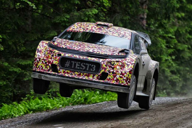 フィンランドでテストされたシトロエンC3 WRC