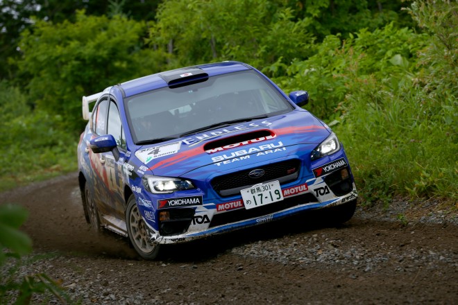 JRC第5戦ARK洞爺 新井敏弘／田中直哉（スバルWRX STI）