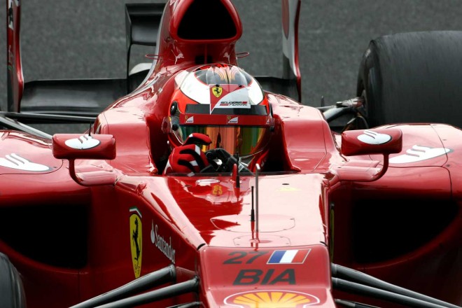 フェラーリをテストするビアンキ