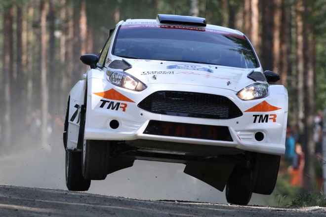 WRC第8戦フィンランド　勝田貴元（フォード・フィエスタR5）