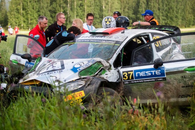 WRC第8戦フィンランド ロレンツォ・ベルテリ（フォード・フィエスタRS WRC）