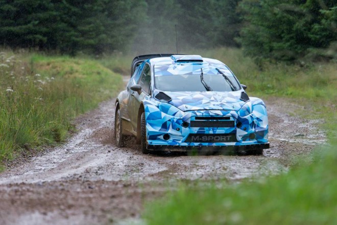 Mスポーツがテストを開始した暫定仕様の17年型フィエスタWRカー
