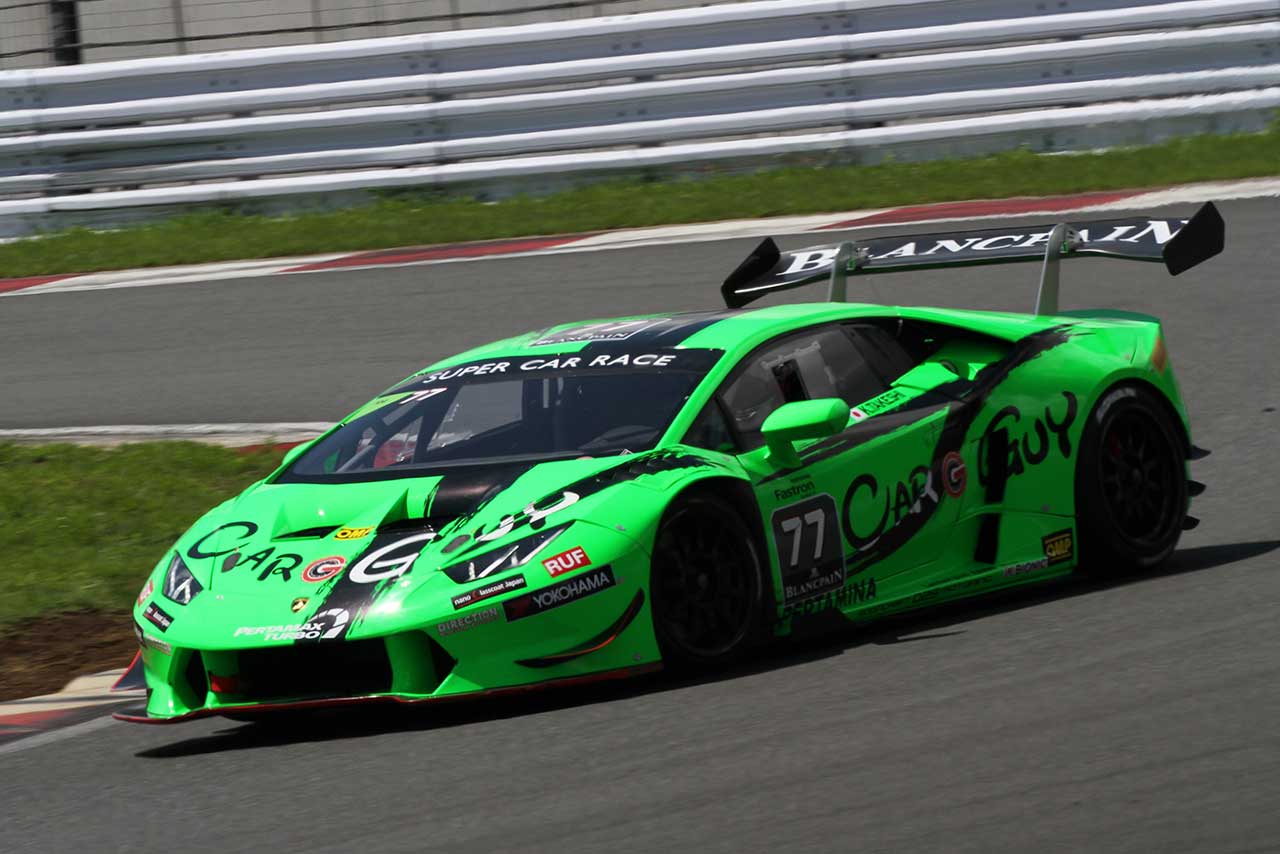 スーパーカーレース第4戦　クラス1 3位　 #77 CARGUY with Direction 108 Huracan