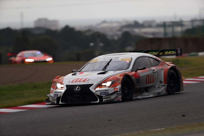 2位フィニッシュを果たしたau TOM'S RC F 36号車