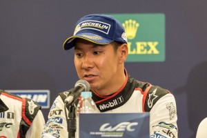 表彰台を獲得した小林可夢偉