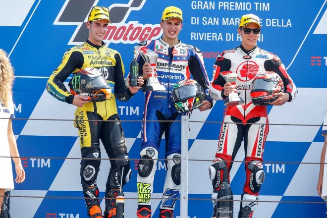 MotoGP第13戦サンマリノGP Moto2クラス表彰式