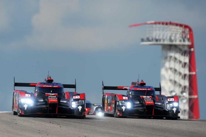 フロントロウを独占したアウディR18