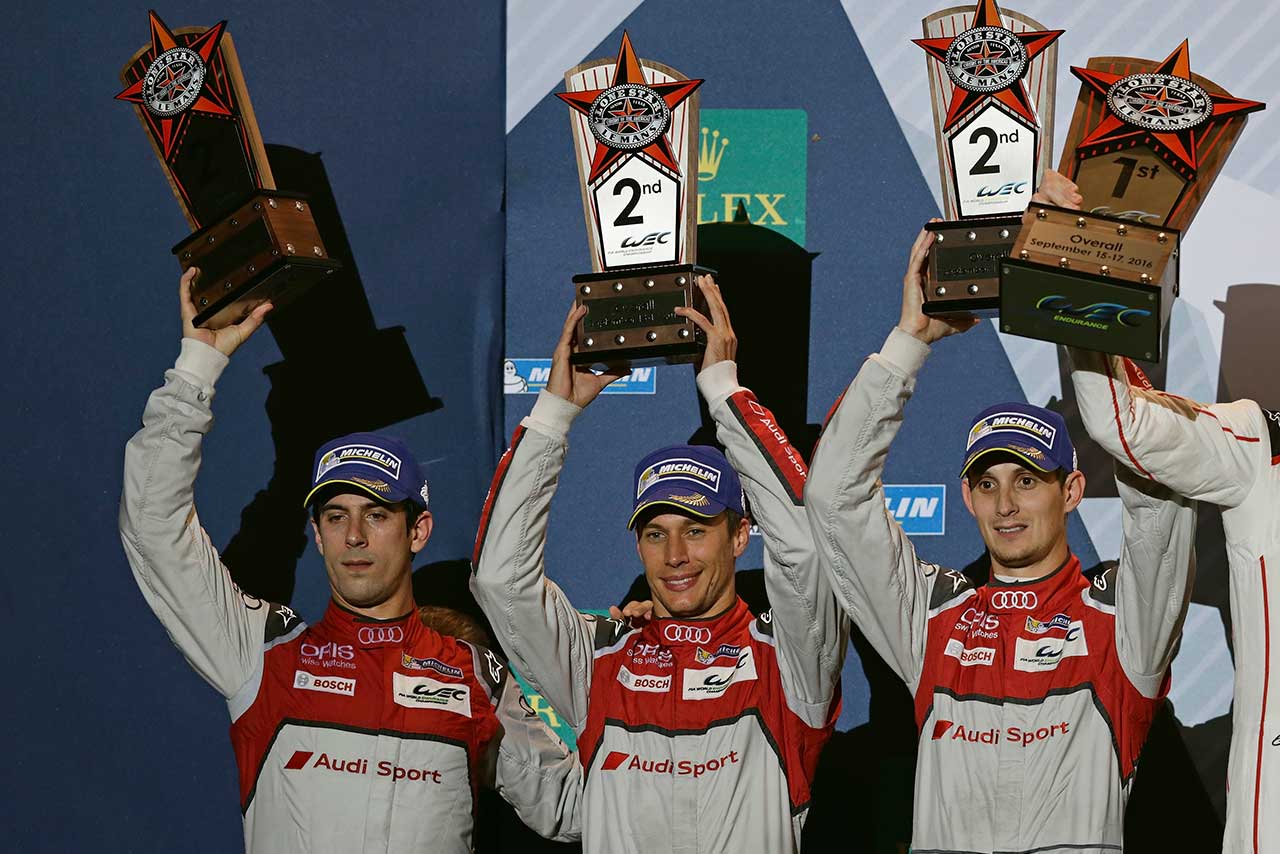 ルーカス・ディ・グラッシ／ロイック・デュバル／オリバー・ジャービス組8号車アウディR18