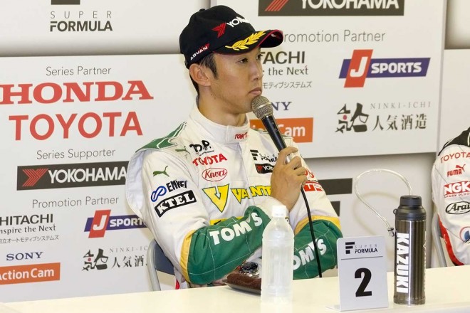 予選で2番手をつけた中嶋一貴（VANTELIN TEAM TOM'S）