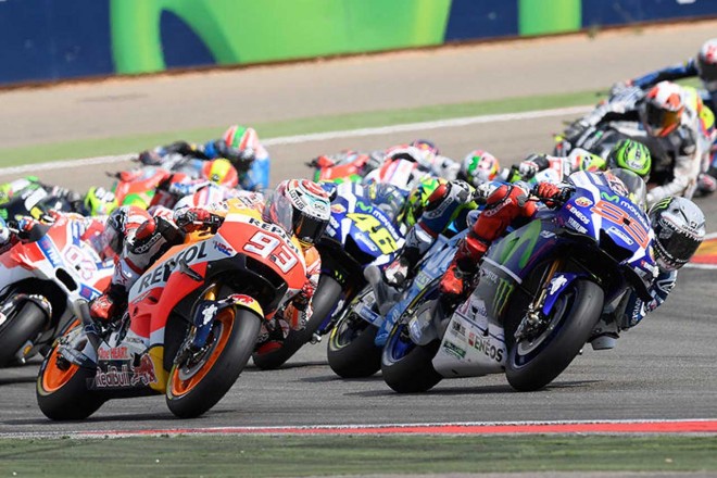 MotoGP第14戦アラゴンGP　スタート