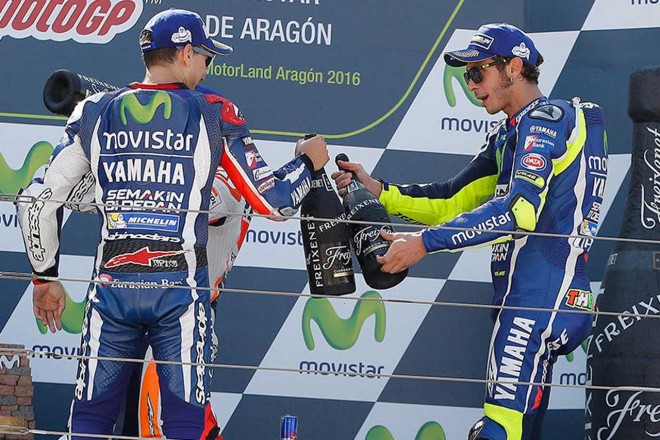 ホルヘ・ロレンソ,バレンティーノ・ロッシ　表彰式