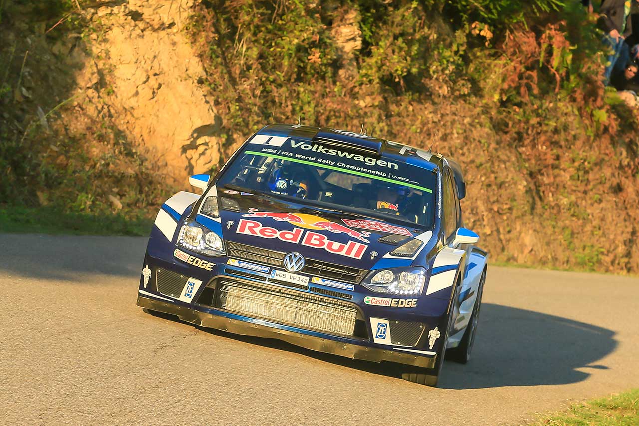 WRC第10戦ツール・ド・コルス セバスチャン・オジエ（フォルクスワーゲン・ポロR WRC）