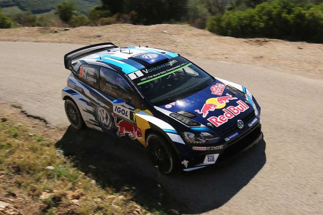 WRC第10戦ツール・ド・コルス セバスチャン・オジエ（フォルクスワーゲン・ポロR WRC）