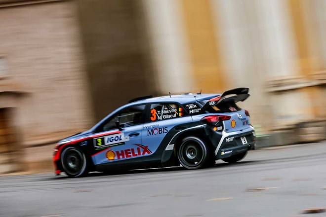 WRC第10戦ツール・ド・コルス ティエリー・ヌービル（ヒュンダイi20 WRC）