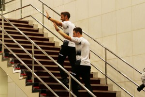 【F1日本GP直前イベント】バトンと琢磨が久々に再会。和やかに過去の思い出話を語る