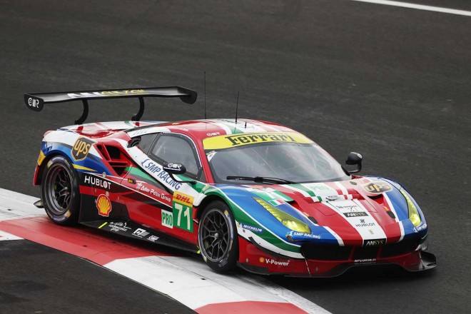 フェラーリ588GTEは、今季、これまで全戦で表彰台を獲得している