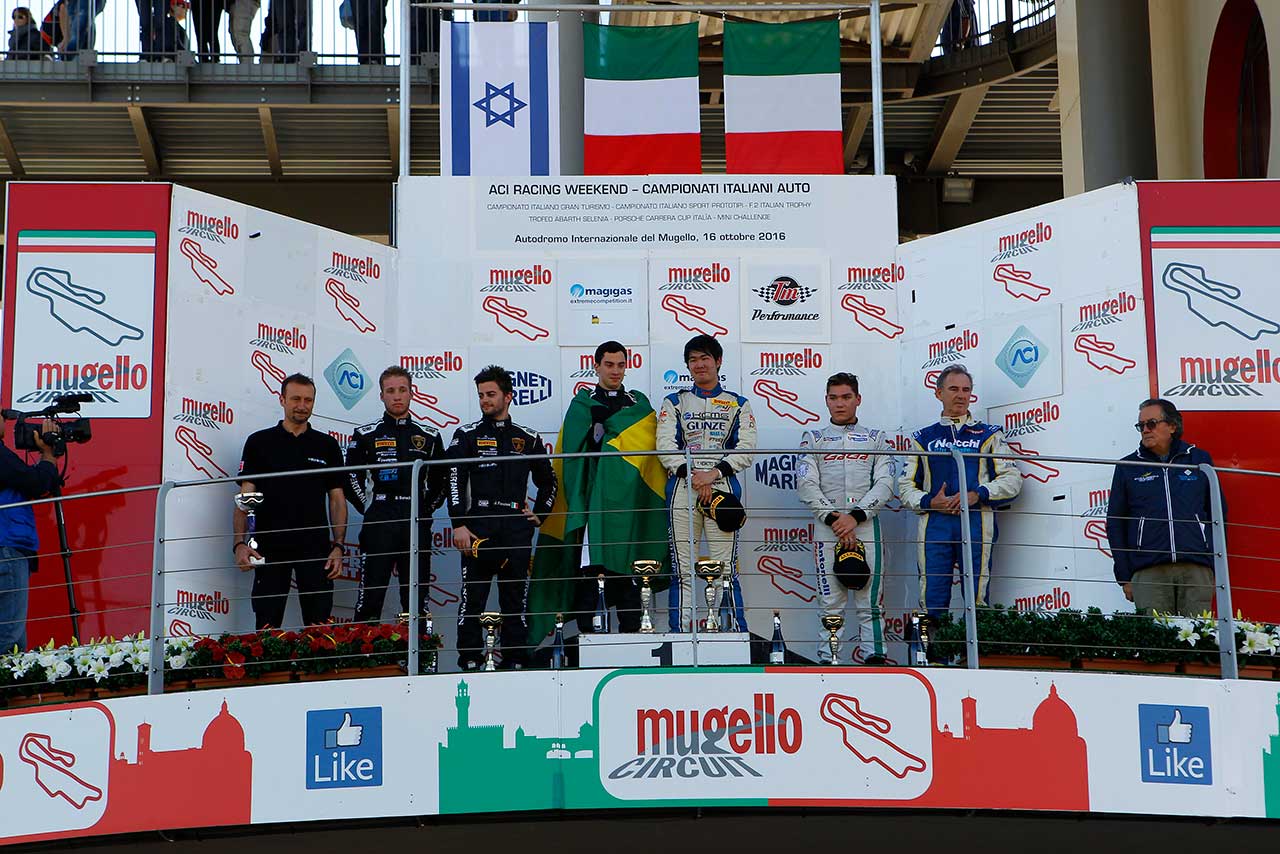 イタリアGT第6大会ムジェロ 表彰台