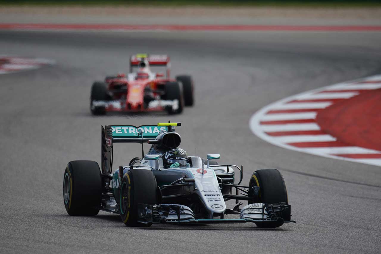 アメリカGP決勝でのロズベルグ