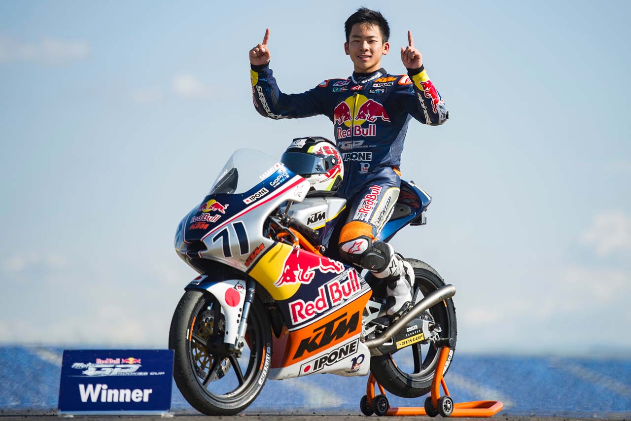 レッドブル・ルーキーズ・カップでチャンピオンを獲得した佐々木歩夢