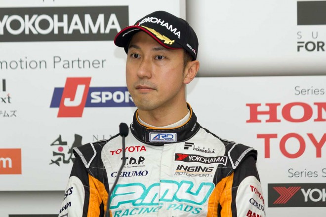 レース1／レース2のポールポジションを獲得した石浦宏明（P.MU／CERUMO・INGING）