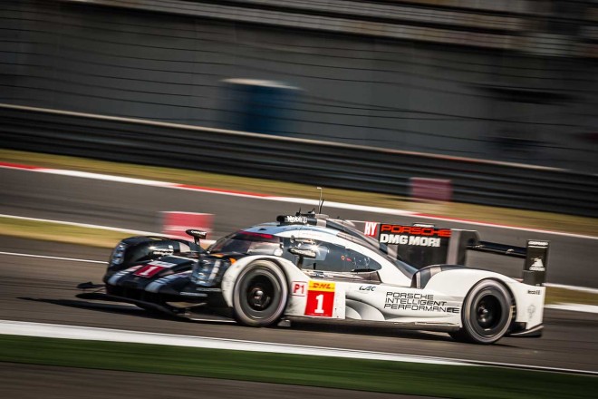 ポールポジションを獲得したティモ・ベルンハルト／マーク・ウェーバー／ブランドン・ハートレー組1号車ポルシェ919ハイブリッド