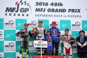 全日本ロードレース JSB1000クラス 第9戦Race2 表彰式