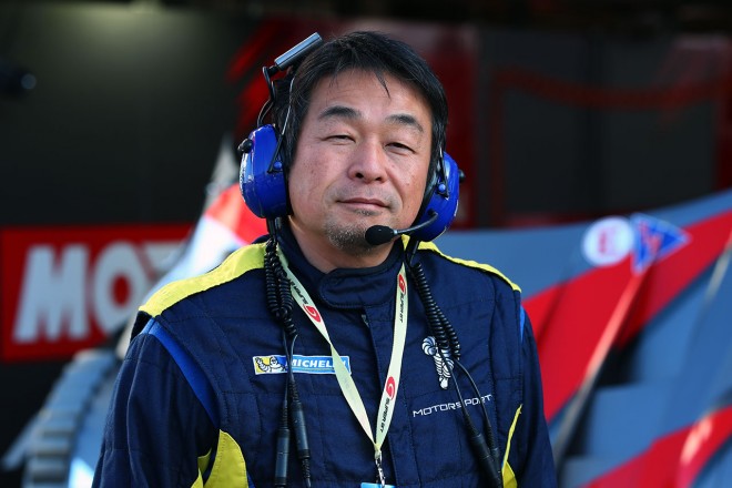 ミシュランタイヤの現場責任者を務める小田島広明エンジニア。