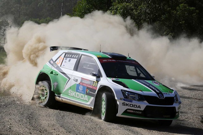 WRC2ではポイントリーダーのエサペッカ・ラッピ（シュコダ・ファビアR5）が早くも独走態勢に。