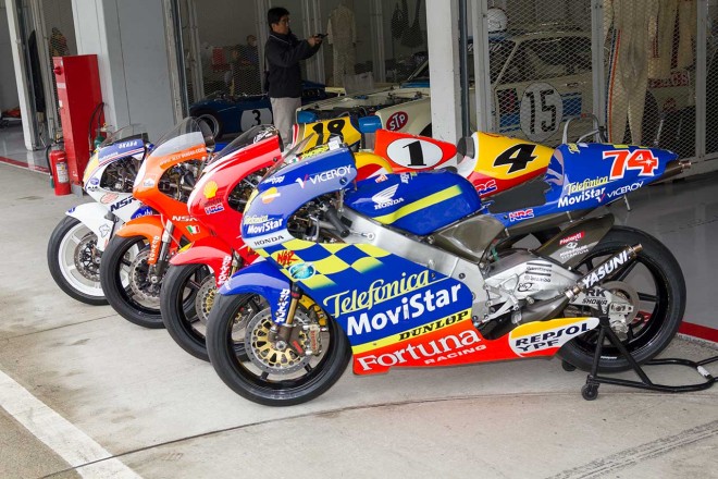 鈴鹿サウンド・オブ・エンジン2016には1990年代のロードレース世界選手権（WGP）に参加したマシンも登場した。