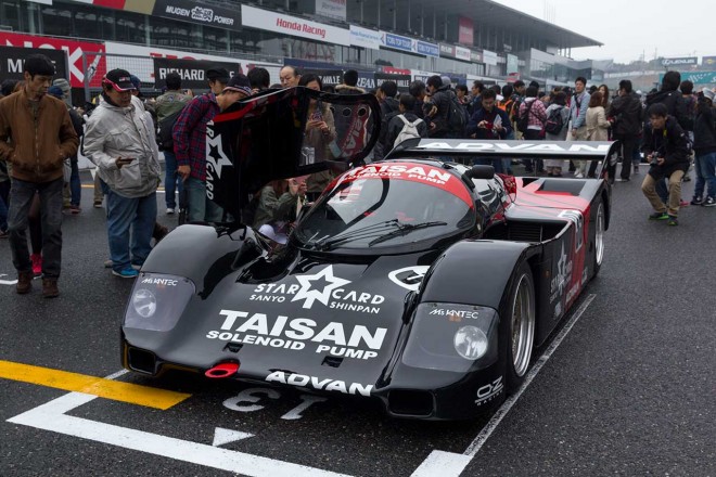 鈴鹿サウンド・オブ・エンジンで展示されたタイサンスターカードポルシェ962