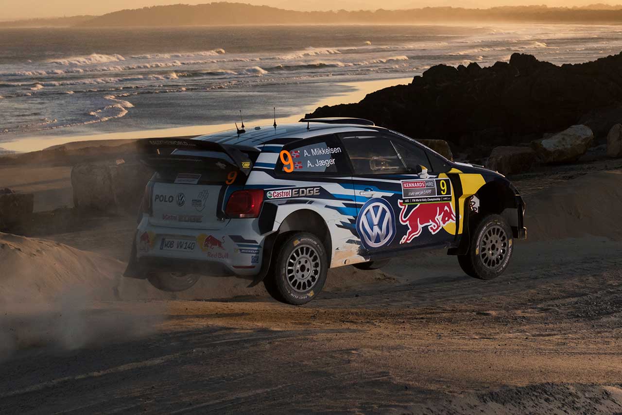 WRC第13戦オーストラリア アンドレアス・ミケルセン（フォルクスワーゲン・ポロR WRC）