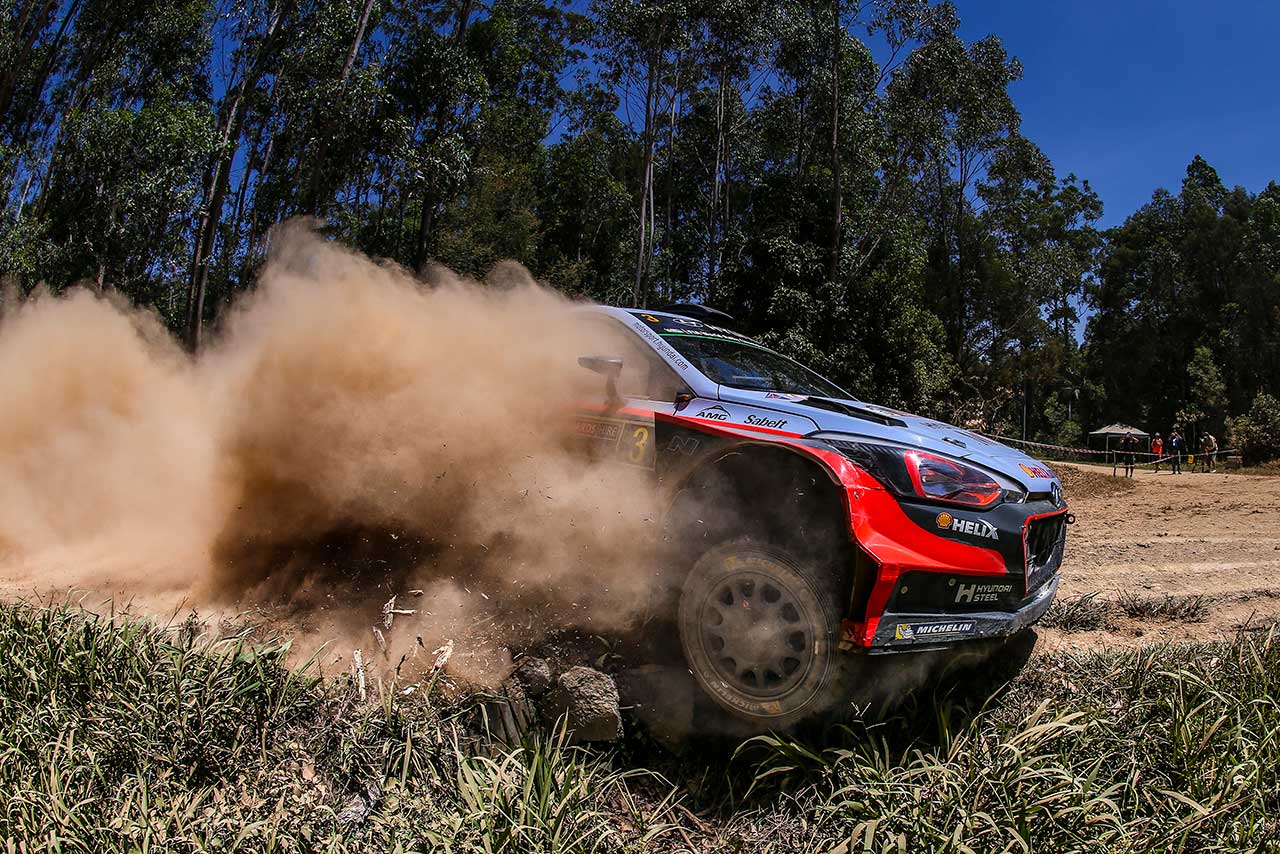 総合3位を獲得したティエリー・ヌービル（ヒュンダイi20 WRC）