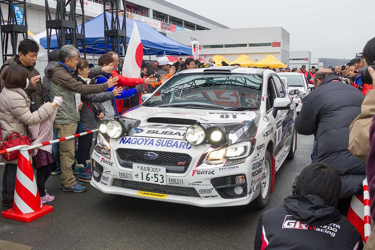 『TOYOTA GAZOO Racing FESTIVALラリー選手権』に参加した勝田範彦／足立さやかのスバルWRX STI