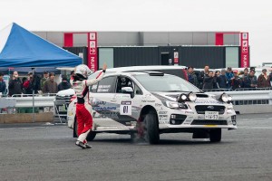 『TOYOTA GAZOO Racing FESTIVALラリー選手権』に参加した勝田範彦/足立さやかのスバルWRX STI