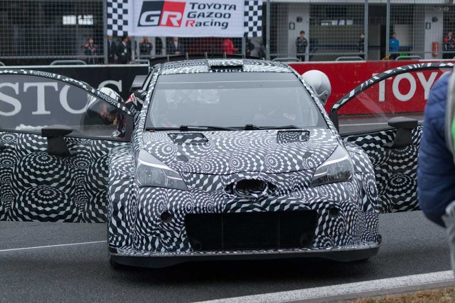 TGRF2016で国内初披露されたヤリスWRCテストカー