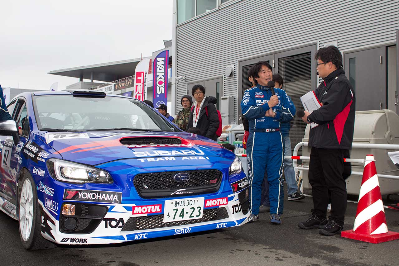 新井敏弘（富士スバルアライモータースポーツWRX）